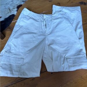 Cream target high waisted of cargo pants